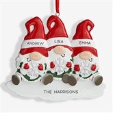 Gnome Family Personalized Ornament  - 37767