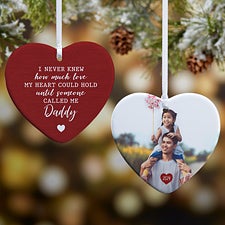 Love Being Called Daddy Personalized Heart Ornament  - 37779