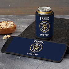 Milwaukee Brewers Personalized Baseball Can  Bottle Wrap - MLB - 37797