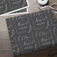 Elegant Couple Personalized Wedding Wrapping Paper  - 37825