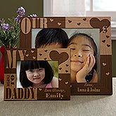 Personalized Engraved Wood Photo Frames - Our Hearts Belong to Him - 3783