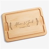 Elegant Couple Personalized Wedding Maple Cutting Boards  - 37833