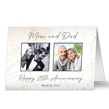 To My Parents Personalized Anniversary Greeting Card  - 37885