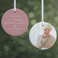 So Amazing God Made An Angel Personalized Round Ornament  - 37894