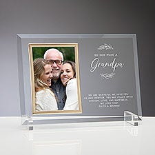So God Made… Personalized Glass Frame  - 37905