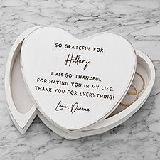 Engraved Jewelry Box - Grateful For You - 37923