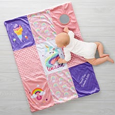 Personalized Baby Activity Mat - Write Your Own Unicorn - 37954
