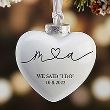Drawn Together By Love Personalized Deluxe Heart Ornament - 37979