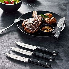 Wolfgang Starke Engraved 4-Piece Steak Knife Set - 37987D