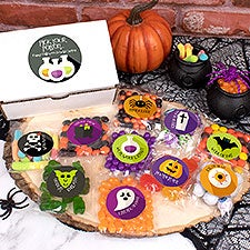 Personalized Happy Halloween Treats Candy Gift Box - 37998D