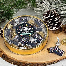 Warm Wishes Personalized Tin with Hersheys & Reeses Mix  - 38014D