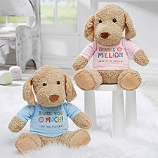 Many Thanks Personalized Plush Dog Stuffed Animal  - 38059