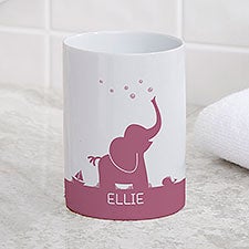 Personalized Ceramic Bathroom Cup - Baby Zoo Animals - 38087