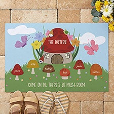 Personalized Character Doormats - Mushroom Family  - 38158