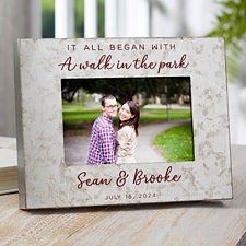 Personalized Galvanized Metal Picture Frame - It All Began With - 38183