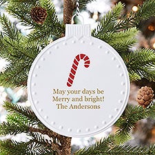 Choose Your Icon Personalized Christmas White Enamel Ornament  - 38226