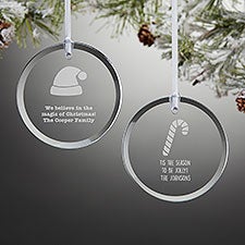 Choose Your Icon Personalized Glass Ornament  - 38233