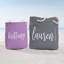 Scripty Style Personalized Beach Bag  - 38239