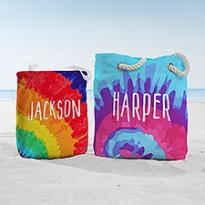 Tie-Dye Fun Personalized Beach Bag  - 38247