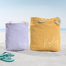 Trendy Script Personalized Beach Bag  - 38256