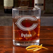 NFL Chicago Bears Engraved Old Fashioned Whiskey Glasses - 38307