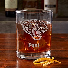 NFL Jacksonville Jaguars Engraved Old Fashioned Whiskey Glasses - 38321