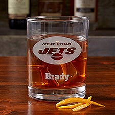 NFL New York Jets Engraved Old Fashioned Whiskey Glasses - 38329