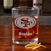 NFL San Francisco 49ers Engraved Old Fashioned Whiskey Glasses - 38333