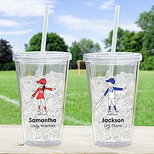 philoSophies® Baseball Personalized Acrylic Insulated Tumbler  - 38411