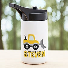 Construction  Monster Trucks Personalized Double-Wall Vacuum Insulated Water Bottle  - 38430