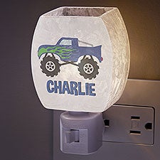 Construction & Monster Trucks Personalized Frosted Night Light  - 38441