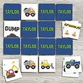 Construction & Monster Trucks Personalized Memory Game  - 38443