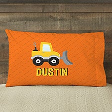 Construction & Monster Trucks Personalized Pillowcase  - 38444