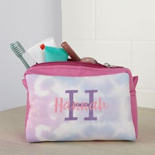 Playful Name Embroidered Tie Dye Makeup Bag  - 38461