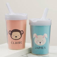 Animal Pals Personalized Toddler 8oz. Sippy Cup - 38465