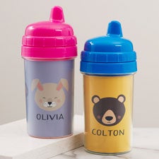 Animal Pals Toddler Personalized 10 oz. Sippy Cup - 38467