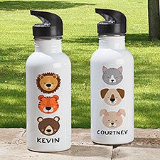 Animal Pals Personalized 20 oz. Water Bottle  - 38469