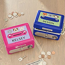 Animal Pals Personalized Cash Box  - 38494