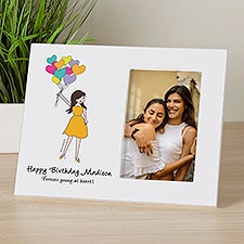 Birthday Balloons philoSophies® Personalized Off-Set Picture Frame  - 38526