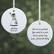 Flower Girl philoSophies® Personalized Ornaments  - 38538