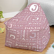 Youthful Name Personalized Bean Bag Chair  - 38555D