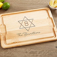 Spirit of Hanukkah Personalized Maple Cutting Boards  - 38580