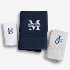Lavish Last Name Embroidered Luxury Cotton Bath Towel Collection  - 38610
