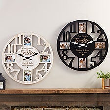 Our Love Is Timeless Personalized Picture Frame Wall Clock - 38648