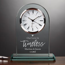 Our Love Is Timeless Personalized Clock  - 38649