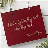 Personalized Wood Photo Album - Together They Built a Life - 38652