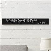Romantic Personalized Wall Sign - Together They Built a Life - 38659