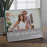 Together They Built a Life Engraved Glass Block Picture Frame  - 38662
