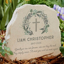 Loving Child Memorial Personalized Standing Garden Stone  - 38679