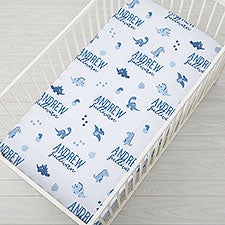 Baby Dino Personalized Crib Sheet  - 38691